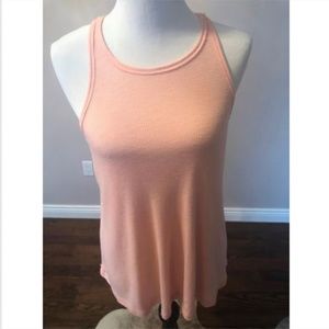 NWT FREE PEOPLE Petal Pink Ribbed Tank SZ M